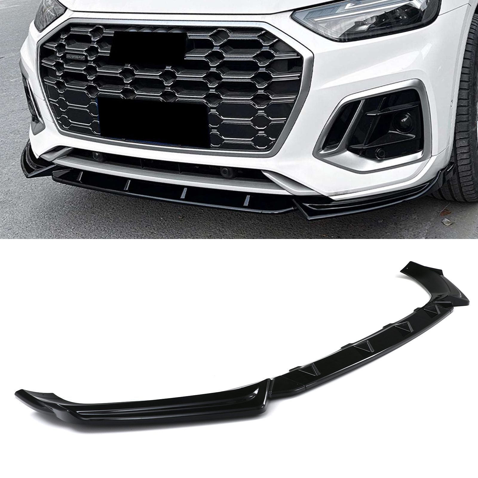 Front Splitter Gloss Audi Q5 FY S Line Pre Facelift 17 21 &ndash