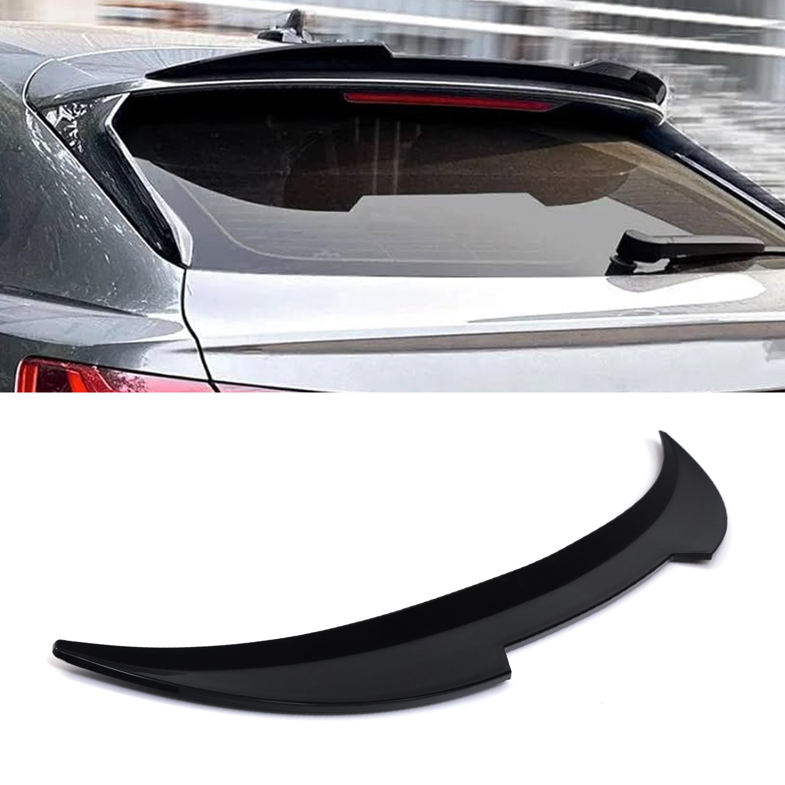 Rear Roof Spoiler Gloss Audi Q3 F3 S Line Sportback 2019 2025 &ndash